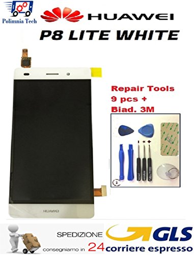 Preisvergleich Produktbild "HUAWEI P8 Lite Blanc - DISPLAY LCD+TOUCH COMPLET !