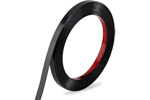 LCXECNW 19.6 Ft Flexible Molding Trim Self Adhesive,Peel and Stick Molding Trim,Decorative Trim Molding for Bedroom,Living room,kitchen,Mirror,Door,Wardrobe(Black)