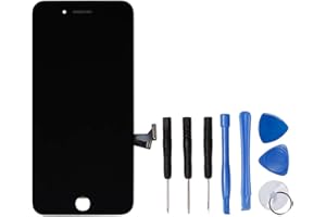 LL TRADER Display für iPhone 7 Plus LCD-Touchscreen-Ersatzdisplay Digitizer-Baugruppe + Rahmen + Reparatur-Toolkits (Schwarz)