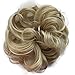 PRETTYSHOP Scrunchy Scrunchie Bun Updo Hairpiece Hair Ribbon Ponytail Extensions Curly Diverse Colors (bleach blonde 22/613)