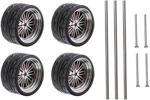 harayaa 1:64 Maßstab Auto Gummirad Rad für RC 1/64 Auto Auto Modell Zubehör Ersetzt Kinder Spielzeug Erwachsene, A12