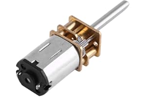 WALFRONT DC 12V Mini Moteur Démultiplié à Engrenages Réducteur Arbre Diamètre N20 pour Modèle Robot Caméra(12V 200RPM)