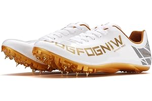 ADOFF Unisex, Leggere, Spikes - Scarpe da Corsa da Uomo, 8 Chiodi,Antiscivolo, con Punte e Sprint