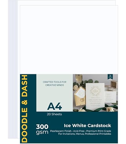 Cardstock papier 15 x 10 cm wit - 100 vellen - Geweldig voor het maken van kaarten