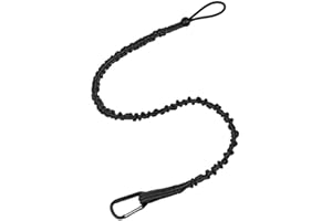 OBLUESKY Correa para herramientas con mosquetón y extremo de bucle ajustable y retráctil, herramienta anticaídas, 1 paquete