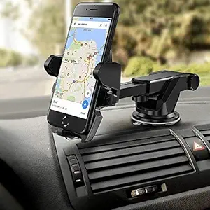 MSMS Car Mobile Phone Holder Long Neck One Touch Mount Holder 360 Degree Touch Frame for Dashboard/Windshield