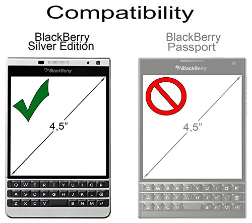 StilGut Displayschutzfolie Panzerglas für BlackBerry Passport Silver Edition (2er-Pack) - 7