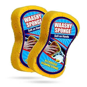 WAASHY Washing and Polish Sponge 2 Pieces