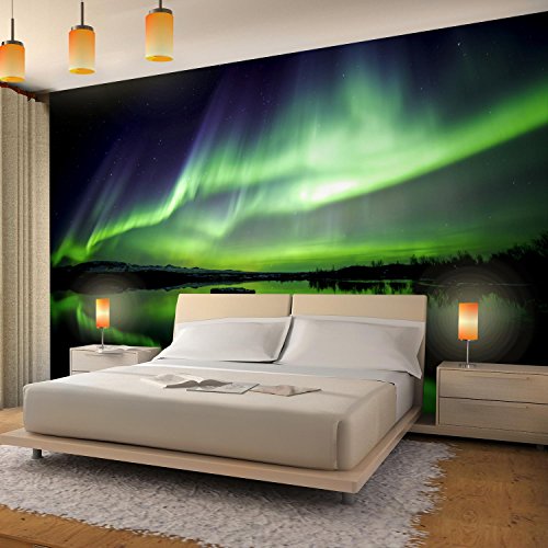 Fototapete Polarlicht 396 x 280 cm – Vliestapete – Wandtapete – Vlies Phototapete – Wand – Wandbilder XXL – !!! 100% MADE IN GERMANY !!! Runa Tapete 9032012c - 3