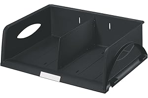 Leitz - Sorty - Corbeille à Courrier en Polystyrène - 100% recyclable - A4 - Noir - Lot de 1 52300095