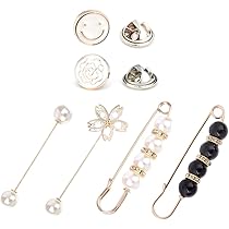 8 Spille Donna Con Perle E Cristalli - Per Cardigan, Vestiti E Sciarpe | Eleganti E Moderne - Foto 9