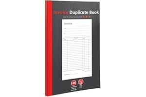 1ABOVE 1-80 Pages Numbered Invoice Duplicate Book, Full A5 Size Invoice Duplicate Book for Business, Home, Office, Shop and Warehouse (1)