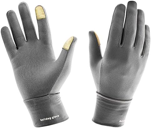 Sports Gloves With Touchscreen Function - Biking Gloves Running Gloves Jogging Gloves - Winter Full Fingers Sports Outdoor Gloves Men/Women (S/M, Gray)