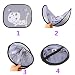 Children Window Shades - IntiPal 2 Pack Car Sun Shade - UV Rays Protection for Baby Infant Kid Child Pet(Cat)