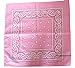 Price comparison product image 100% cotton Paisley Design Bandana (Pale Pink)