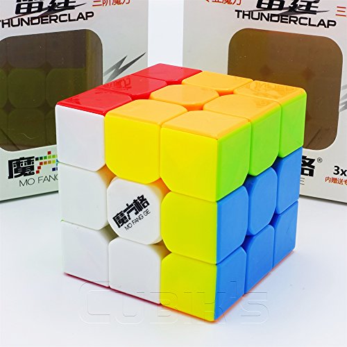 Preisvergleich Produktbild Qiyi MoFanGe Thunderclap V1-3x3 Professionelle und Wettkampfgeschwindigkeit, Zauberwürfel, 3D-Puzzle – ohne Klebstoff