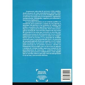 Acciones para la protección de patentes y modelos de utilidad - Lec 2000: Biblioteca Básica de Práctica Pro