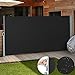 Produktbild Jago Seitenmarkise Sonnenschutz Sichtschutz Windschutz - diverse Farben und Größen (schwarz / 180x300cm / SMKS01-180SW)