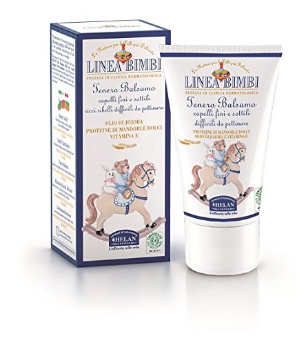Linea Bimbi Conditioner for Baby Fine, Thin, Curly and Difficult Hair, Organic, Allergy Tested, 97% Natural, Free Delivery Option