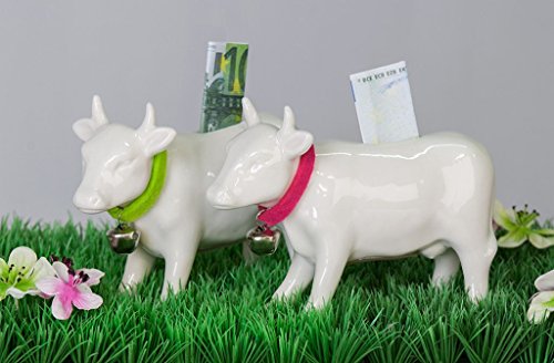 Tolle Kuh Spardose mit Glöckchen Sparbüchse Sparschwein Bauer Tierarzt Geldgeschenk Trinkgeld - 4