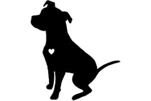 ULAFBWUR Adesivo riflettente per auto con cane pitbull in PET