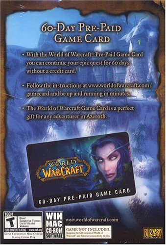 World of Warcraft Game Card