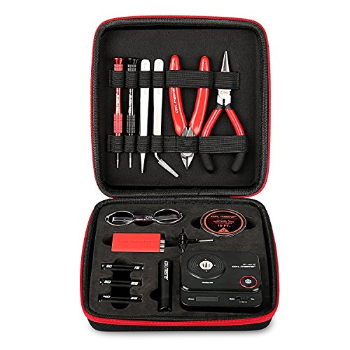 Coil Master 100% authentische DIY KIT V3 Tool SET mit spätesten Spule Jig (V4) / 521 Tab Mini-Ohm-Leser / Pinzette / hitzebeständige Draht NEUESTE Tool Kit, exklusive LifeMods Bundle Edition! - 9