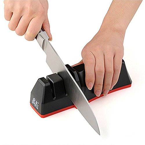 Joyoldelf Professional Soft-Grip-Handgriff Messerschärfer Messerschleifer Knife Sharpener Schärfen Küche, ergonomisches Design