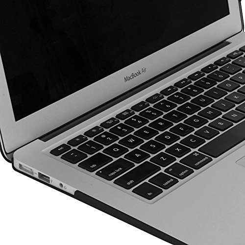 i-Buy Matte Gummierte Harte Schutzh  lle H  lle f  r Apple Macbook Air 13   13 3 Zoll    Schutzfolie   Silikon Tastaturschutz   Anti-Staub-Stecker - S