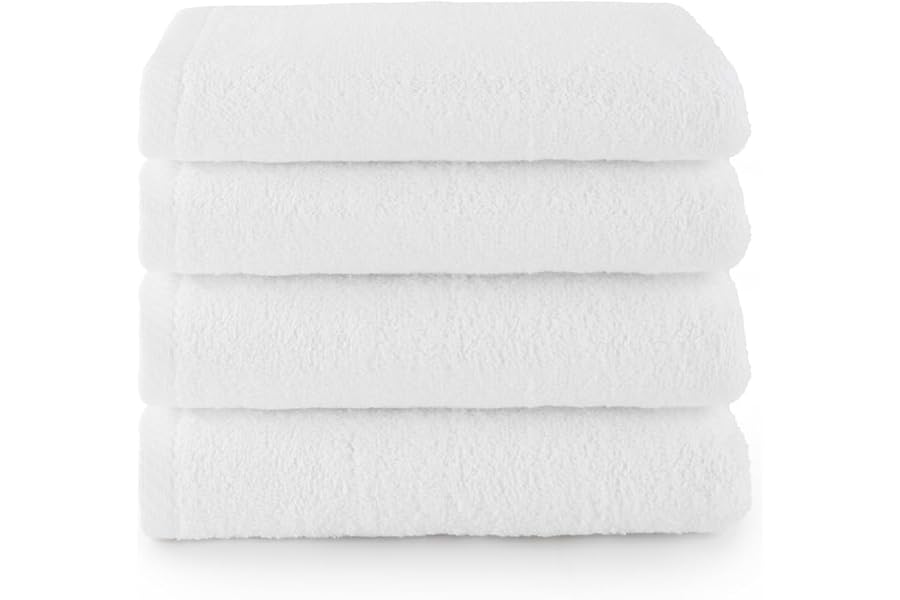 Top Towel – Toallas Cara/Bidé (4 Piezas): Toallas Baño Suaves y Absorbentes – Algodón 100%, 400 g/m², Sin Pelusa