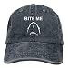 Produktbild Bite Me Shark Denim Hat Adjustable Men Snapback Baseball Cap