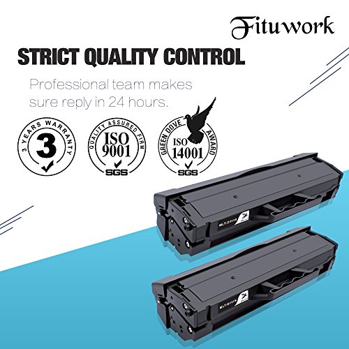 Fituwork 2Black Reemplazo Compatible para Samsung MLT-D111S Cartucho de T  ner para Samsung Xpress M2070 M2070W M2020 M2020W M2022 M2022W M2070FW  2B - 2Packs 