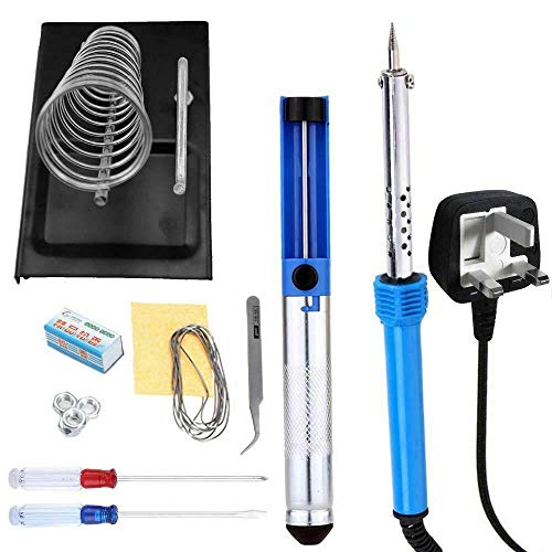 TTLIFE Saldatura a saldare 9 Set Saldatore Kit 30w Ideale per piccoli lavori elettrici fai da te