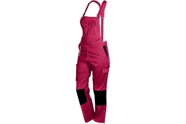 Fashion Sécurité Salopette de Travail Femme Rose et Noir Résistante, Confortable et Tendance - Bricolage et Jardinage