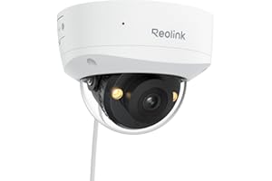 Reolink 4K UHD PoE Security Camera, wandaloodporna IK10, kolorowy noktowizor, inteligentne wykrywanie osób/pojazdów/zwierząt, dwukierunkowe audio, wyposażona w obrotowy uchwyt wewnętrzny, RLC-840A