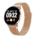 Produktbild Smartwatch Damen Herren Fitness Armbanduhr mit Full-Touchscreen GOKOO Wasserdicht IP67 Fitness Tracker Aktivitätstracker Pulsuhren blutdruck uhr mit Kalorienzähler Schlafmonitor für Android IOS (Gold)