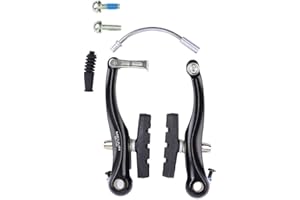 Belissy 1Pair Jeu de Freins de VéLo Kit de Frein de VéLo Universel CâBle de Frein de VéLo Black Mountain Faire du VéLo en Alliage D'Aluminium V Ensemble de Freins Avant et ArrièRe