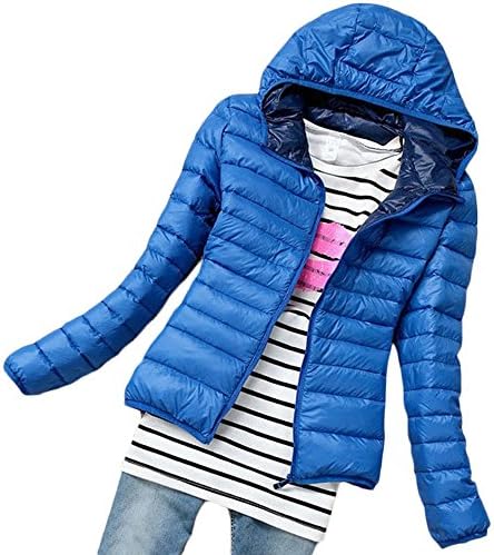 Sepbear Womens Winter Lightweight Hoodie Padded Puffer Quilted Outwear Coat Jacket