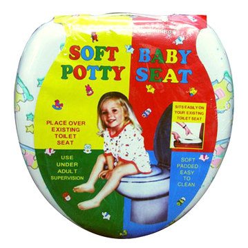 New Kids Children Child Soft Padded Potty Training Toilet Seat with Handles