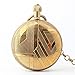 Produktbild Easy Go Shopping Taschenuhr Exquisite römische Ziffern Retro Taschenuhr Boutique Frauen Männer Goldene Mechanische Taschenuhr mit Kette