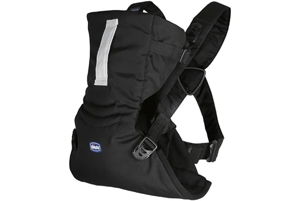 Chicco EasyFit Porte-bébé ergonomique de 0 mois à 9 kg, sac à dos facile à utiliser pour porter le bébé face aux parents, avec fixation pour la tête et le cou, noir