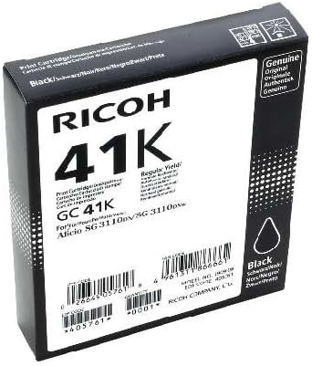 Genuine Ricoh GC41 Ink Cartridge (Black) High Capacity for SG3110DN