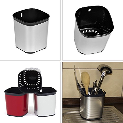 Abtropfgestell Bestecke Art Besteck Trockner Besteckkorb silber metallic
