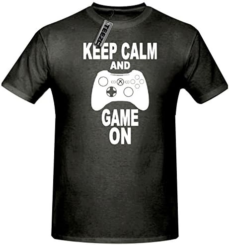 KEEP CALM AND GAME ON XBOX 360 CONTROLLER NOVELTY BOYS,CHILDRENS GAMER T SHIRT,AGES 5-15YRS