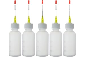 LMYKH Needle Applicator, Squeeze Bottle with Fine Tip for Liquid, Glue Oil, Acrylic Paint (30 Millilitres)