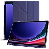 Samsung Galaxy Tab S9 Plus X810 / S9 FE Plus x610 12.4 İn&ccedil; Uyumlu Akıllı Tablet Kılıfı &ndash; Katlanabilir Kapaklı, Kalemlikli, St