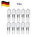 Produktbild GiXa Technology SET von 10x G4 Halogen Lampen der Leistung 5W / 10W / 20W 12V Hochvolt Halogen Halopin Stiftsockel Lampe Leuchtmittel