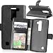 Produktbild Nancen Compatible with Handyhülle LG Spirit 4G LTE / C70 / H440 H420 (4,7 Zoll) Lederhülle Style Acht Farbe Weich PU Flip Case Ledertasche/Schutz Etui, Karten Slot Foto Wallet Hülle