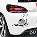 Price comparison product image Kaizen Personality Slow Snail Bumper Sticker Creative Decals Vinyl Sticker For Volkswagen, Toyota, Honda, Chevrolet, Ford, Mercedes Benz, Audi, BMW and Any SUV,Truck or Sedan Car Color White