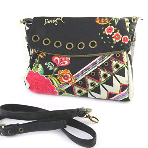 Preisvergleich Produktbild 'french touch' tasche 'Desigual'mehrfarbig schwarz.